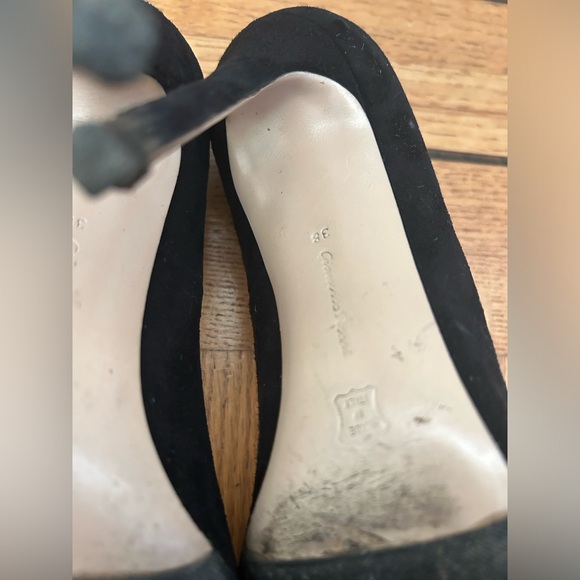 Gianvito Rossi Black suede pumps heels AS IS 38 - Picture 2 of 10